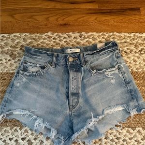 Moussy Denim Shorts worn in vintage feel